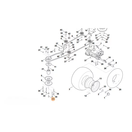 STIHL  Śruba z łbem walcowym 7/16